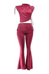 Mock Neck Top and Pant set.