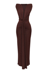 Drama Rush Drape Down Maxi Dress