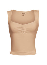 Scoop neck sleeveless top