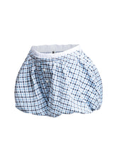 Elastic waist band bubble shorts