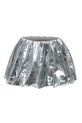 METALLIC BUBBLE SKIRT