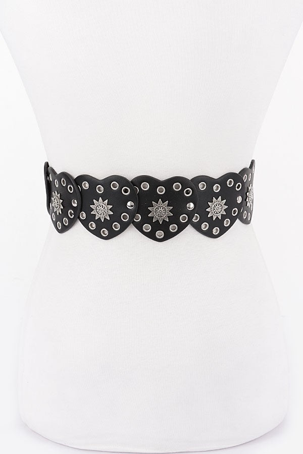 Cosmic Crush Heart Concho Belt