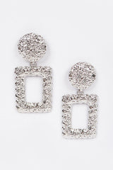 Hammered Multi Metal Earring