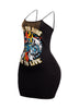 "Live to Ride" Graphic Fringe Trim Dress