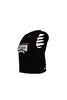 Right side view of white sleeveless ‘American Witchcraft City’ printed top