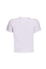 Back view of white 'Down for the Ride' t-shirt with a plain, solid back.