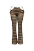 Tassel strip tied sheer pants