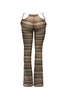 Tassel strip tied sheer pants