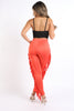 Lace up and fringe pants