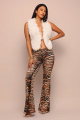 Wild Instinct Tiger Flare Pants