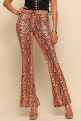 Wild Light Foiled Animal Flare Pants