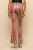Wild Light Foiled Animal Flare Pants