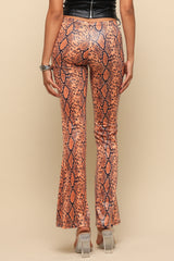 Wild Light Foiled Animal Flare Pants