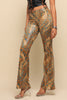 Wild Light Foiled Animal Flare Pants