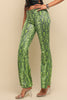 Wild Light Foiled Animal Flare Pants