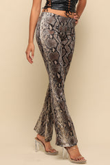 Wild Light Foiled Animal Flare Pants