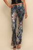 Wild Light Foiled Animal Flare Pants
