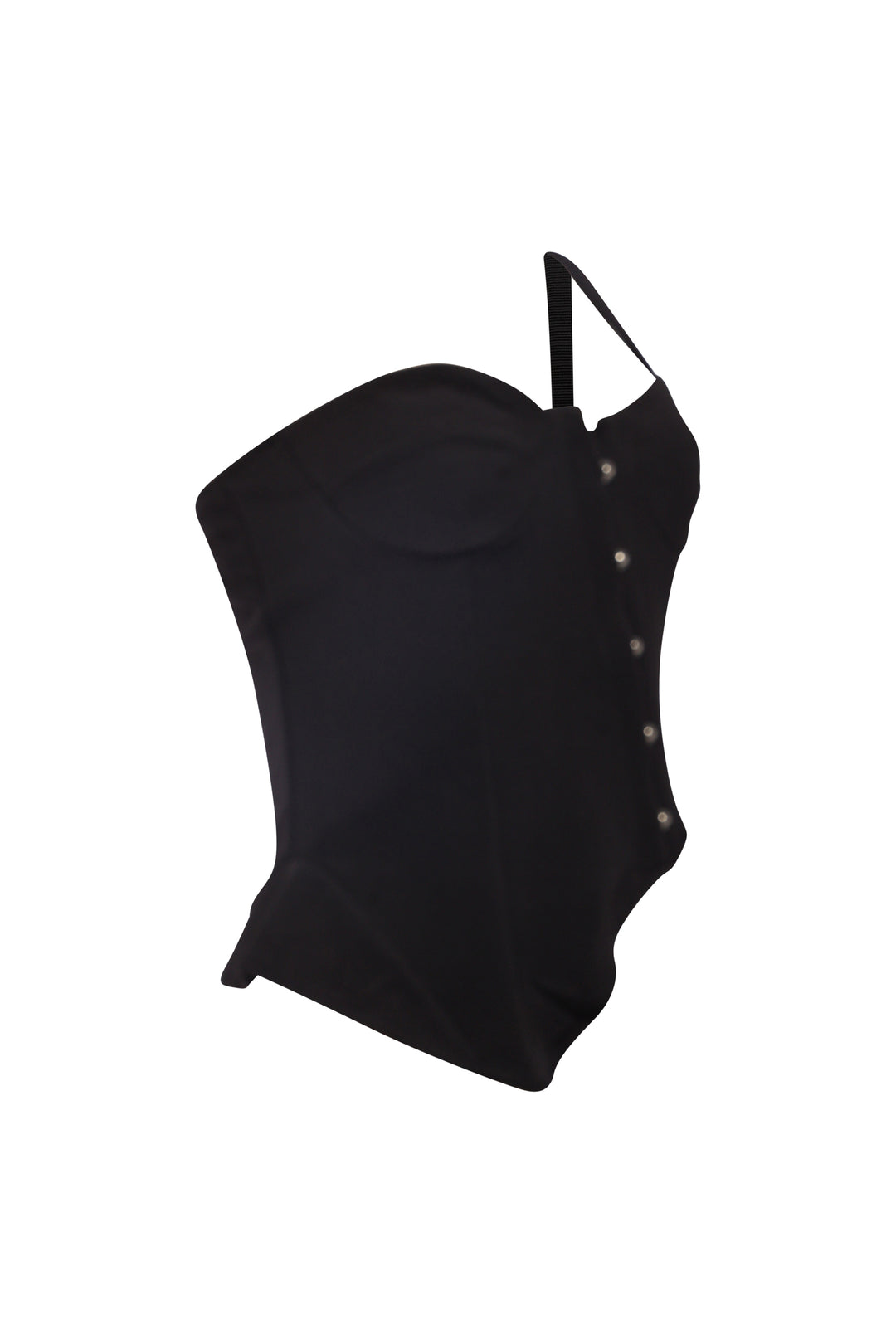 One shoulder strap asymmetrical tank top