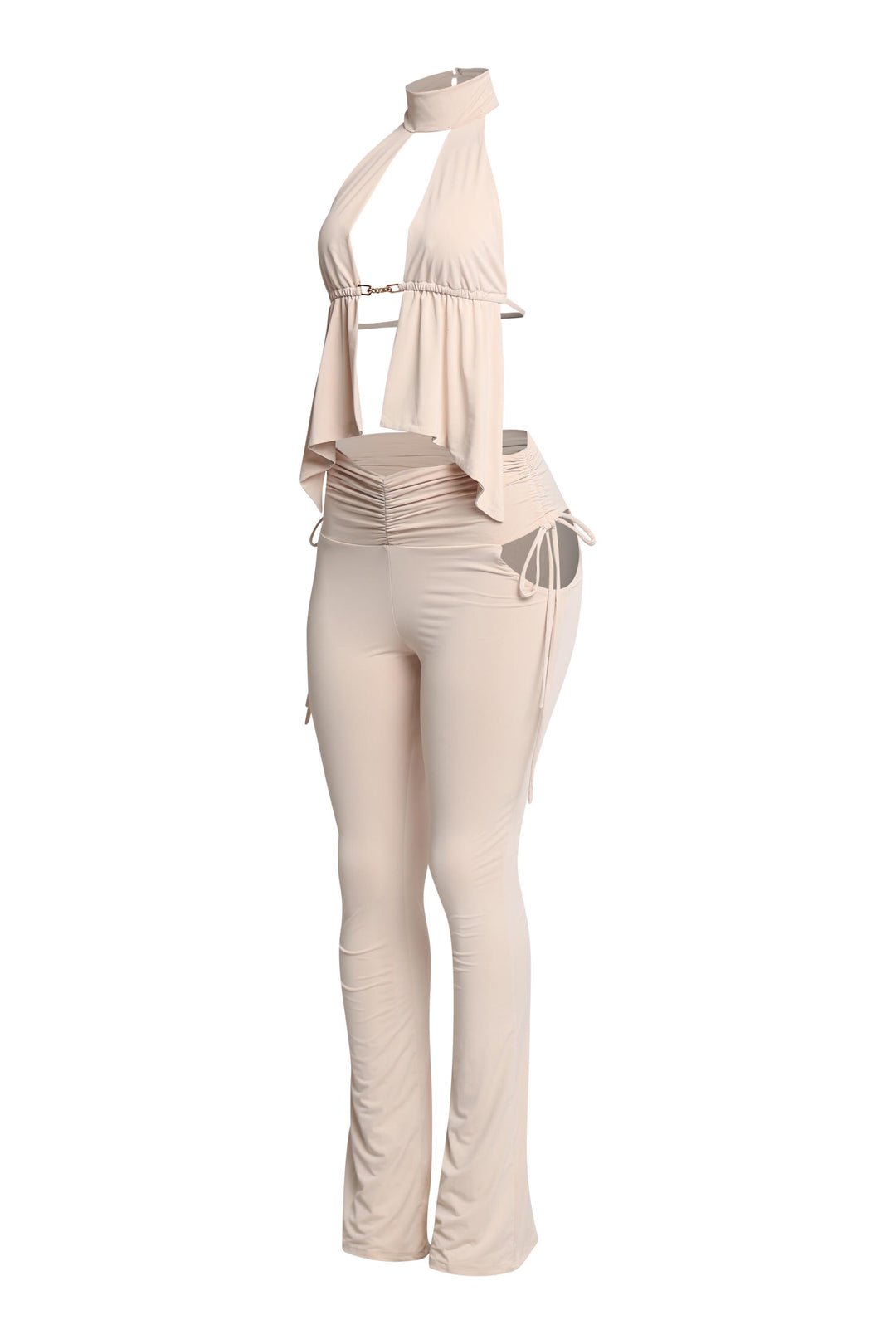 Undone Hourglass Halter Flare Set..