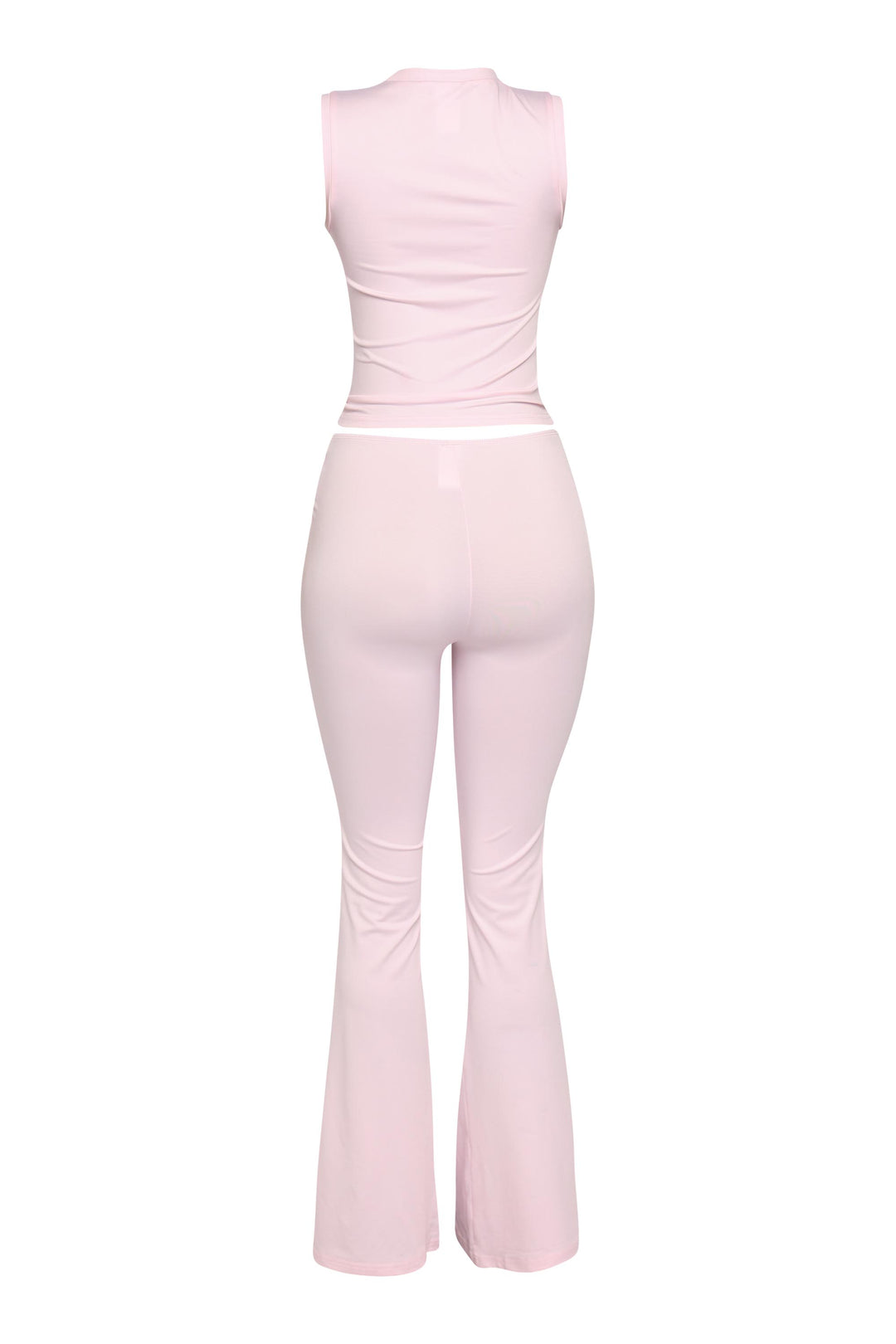  Soft pink two piece set with flirty heart front cutout