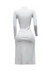 Asymmetrical mock neck long sleeve top
