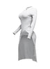 Asymmetrical mock neck long sleeve top