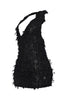 Afterglow Vibe Tassel Halter Mini Dress