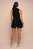 Fringe Behavior Knit Mock Neck Mini Dress