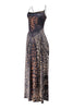 Printed maxi dress with straight hem and regular fit