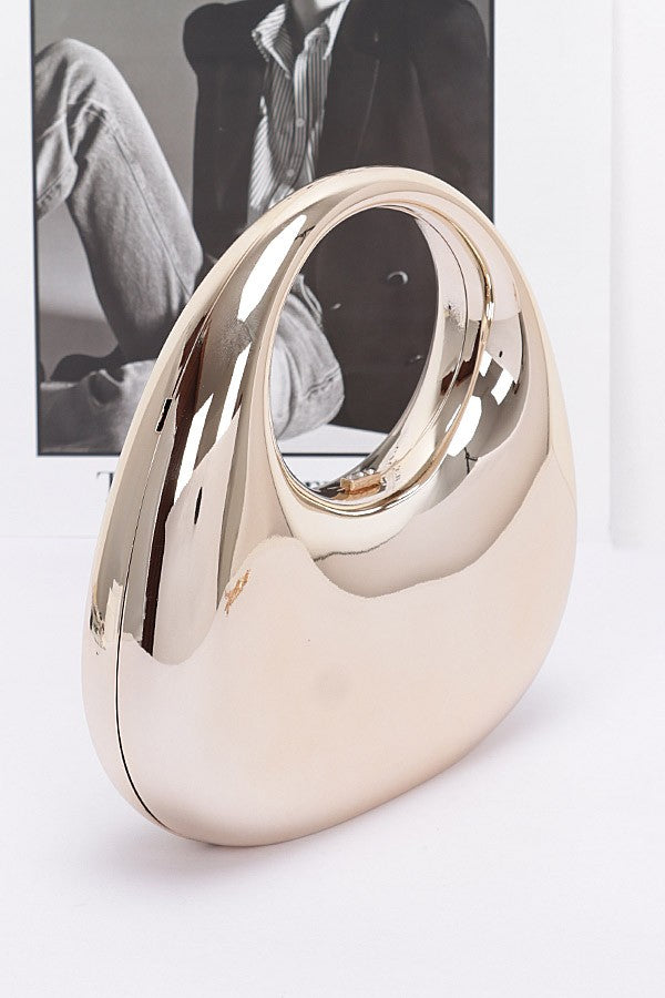 Metallic Plastic Party Clutch