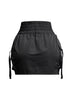 Wide waistband mini skirt with pockets