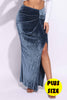 Maxi slit skirt