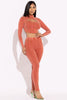Mineral washed cut out top and leggings set