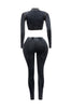 Mineral washed cut out top and leggings set