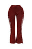 Soft Stretch Fringe-Detail Pants – Forgiving High-Waist Everyday Style
