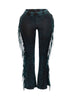 Fringe-Detailed Mineral Washed Pants