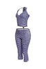 Halter top and capri pants set..