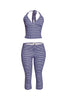 Halter top and capri pants set..
