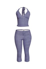 Halter top and capri pants set..