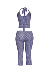 Halter top and capri pants set..
