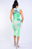 Tie dye printed tank dress