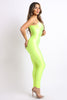 Shiny Nylon bodycon jumpsuit