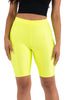 Highwaisted shiny nylon biker shorts in plus size