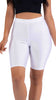 Highwaisted shiny nylon biker shorts in plus size
