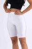 Highwaisted shiny nylon biker shorts in plus size