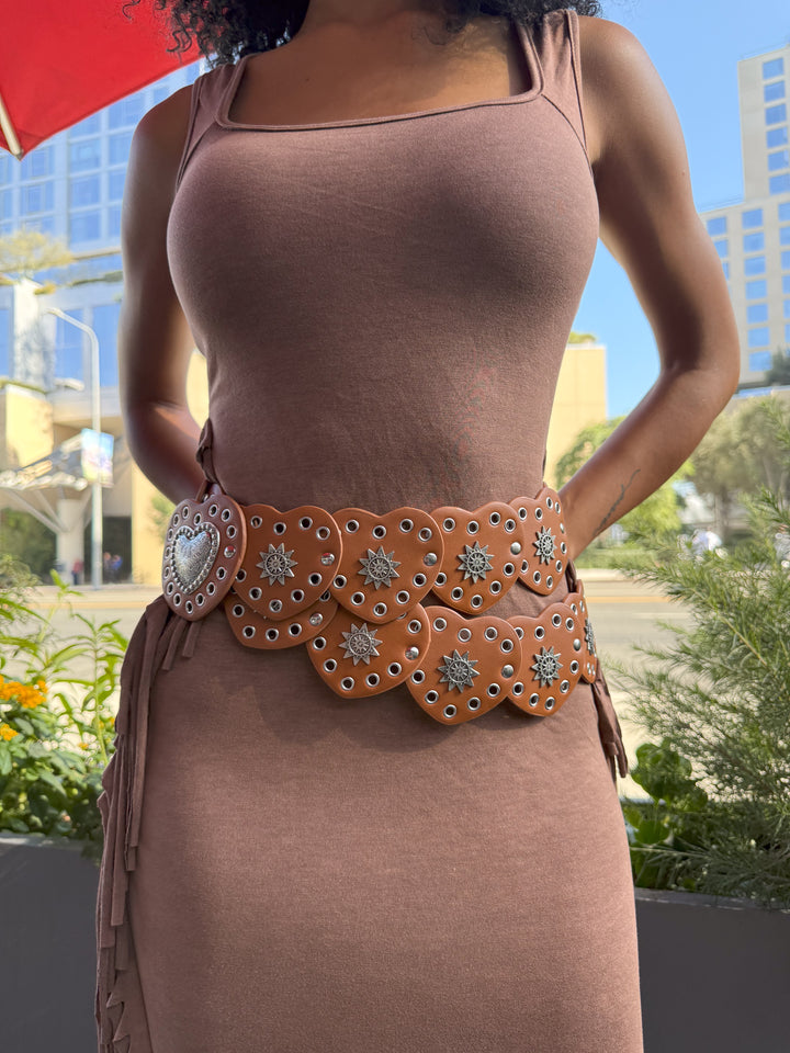 Cosmic Crush Heart Concho Belt