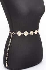 Round Metal Chain Belt