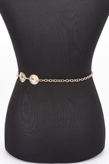 Round Metal Chain Belt