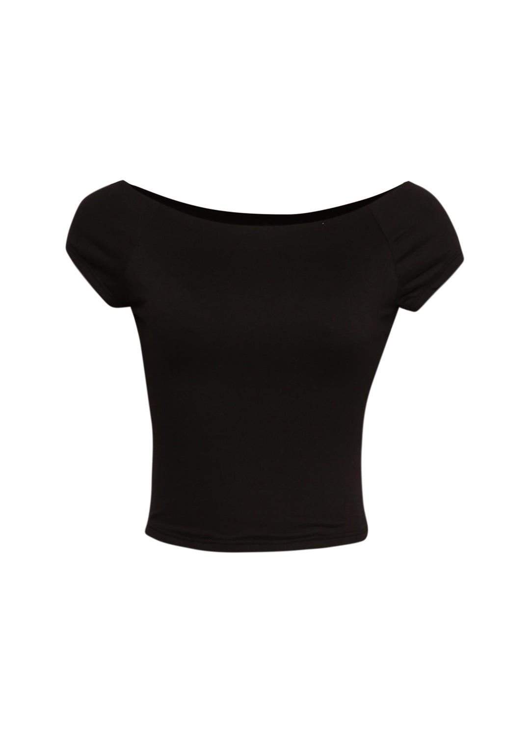 Cap Sleeve Black Top