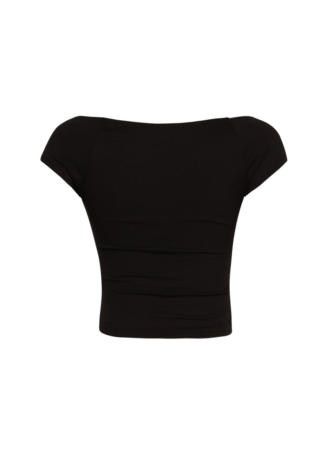 Cap Sleeve Black Top